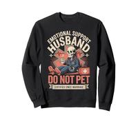 Do Not Pet Día del Padre Padre Divertido Apoyo Emocional Marido Sudadera