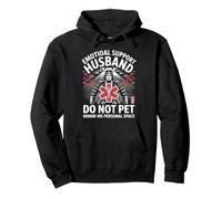 Do Not Pet Día del Padre Padre Divertido Apoyo Emocional Marido Sudadera con Capucha