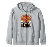 Do Not Pet Día del Padre Padre Divertido Apoyo Emocional Marido Sudadera con Capucha