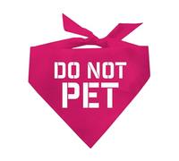 Do Not Pet Reminder COVID-19 Coronavirus Keep Distance Quarentine Printed Dog Bandana (colores surtidos)
