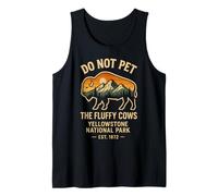 Do Not Pet The Fluffy Cows Yellowstone National Park 1872 Camiseta sin Mangas