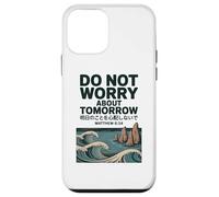 Do Not Worry About Tomorrow Matthew 6:34 Japanese Wave Carcasa para iPhone 12 Mini