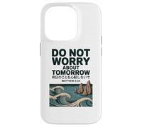 Do Not Worry About Tomorrow Matthew 6:34 Japanese Wave Carcasa para iPhone 14 Pro