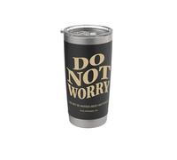 Do Not Worry Philippians 4:6 Versículo de la Biblia Cristiana Vaso térmico de acero inoxidable de doble pared