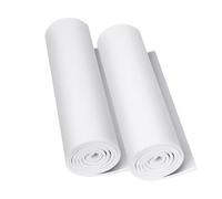 Do²ping 2-Pack Goma EVA Blanca, 3mm Espuma EVA de espesor (1-10mm) Espuma EVA Cosplay, 35.5 x 150cm alta densidad 86kg/m3 Rollo Goma EVA para Costume Proyecto DIY (2PCS 3mm Blanca)