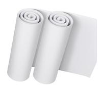Do²ping 2-Pack Goma EVA Blanca, Espuma EVA 6mm, 35.5 x 124.5cm EVA Foam Cosplay, alta densidad 86kg/m3 Rollo Goma EVA para Costume Proyecto DIY (2PCS 6mm Blanca)