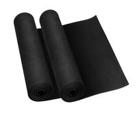 Do²ping 2-Pack Goma EVA Negra, 2mm Espuma EVA de espesor (1-10mm) Espuma EVA Cosplay, 34 x 124.5cm alta densidad 86kg/m3 Rollo Goma EVA para Costume Proyecto DIY (2PCS 2mm Negro)