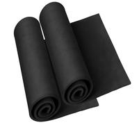 Do²ping 2-Pack Goma EVA Negra, Espuma EVA 6mm, 35.5 x 124.5cm EVA Foam Cosplay, alta densidad 86kg/m3 Rollo Goma EVA para Costume Proyecto DIY (2PCS 6mm Negro)