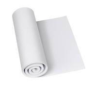 Do²ping Goma EVA Blanca, Espuma EVA 10mm, 35.5 x 99cm EVA Foam Cosplay, Alta Densidad 86kg/m3 Rollo Goma EVA para Costume Proyecto DIY (10mm Blanca)