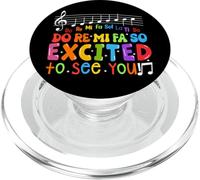 Do Re Mi FA Tan Emocionado De Verte Música Profesor De Moda PopSockets PopGrip para MagSafe