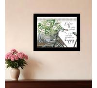 DO THAT WHICH MAKES YOU HAPPY Black Framed Print Wall Art