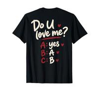Do U Love Me Yes No Maybe Humor de Pareja Cita romántica Camiseta