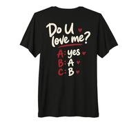 Do U Love Me Yes No Maybe Humor de Pareja Cita romántica Camiseta Premium