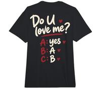 Do U Love Me Yes No Maybe Humor de Pareja Cita romántica Comfort Colors Adult Heavyweight T-Shirt