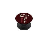 Do U Love Me Yes No Maybe Humor de Pareja Cita romántica PopSockets PopGrip Adhesivo