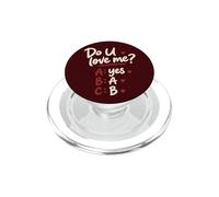 Do U Love Me Yes No Maybe Humor de Pareja Cita romántica PopSockets PopGrip para MagSafe