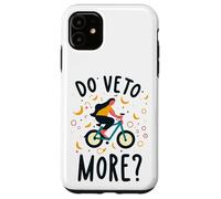 Do Veto More Veneto Frase Divertente Ragazza Cade Dalla Bici Carcasa para iPhone 11