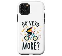 Do Veto More Veneto Frase Divertente Ragazza Cade Dalla Bici Carcasa para iPhone 11 Pro