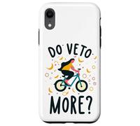 Do Veto More Veneto Frase Divertente Ragazza Cade Dalla Bici Carcasa para iPhone XR