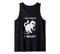 Do What I Want Cat Skateboard Cat Mom Sarcastic Humor Camiseta sin Mangas