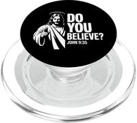 Do You Believe John 9:35 - Versículo de fe cristiana audaz PopSockets PopGrip para MagSafe
