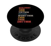 Do You Know The Muffin Man DYKTMM Funny Quote PopSockets PopGrip Adhesivo