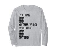 Do You Know The Muffin Man? DYKTMM? Retro Funny Quote Manga Larga