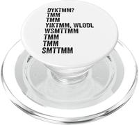 Do You Know The Muffin Man? DYKTMM? Retro Funny Quote PopSockets PopGrip para MagSafe