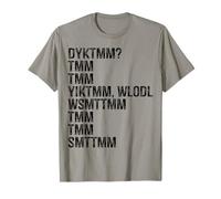 Do You Know The Muffin Man DYKTMM Vintage Nostalgia Wordplay Camiseta
