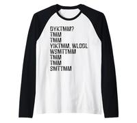 Do You Know The Muffin Man DYKTMM Vintage Nostalgia Wordplay Camiseta Manga Raglan