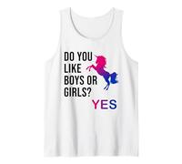 Do You Like Boys or Girls Bisexual Gay Pride Unicorn LGBT Camiseta sin Mangas