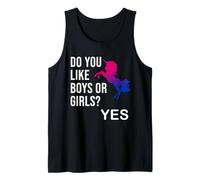 Do You Like Boys or Girls LGBT Bisexual Bi Gay Pride Unicorn Camiseta sin Mangas
