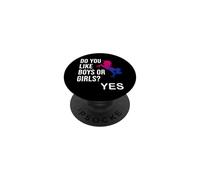 Do You Like Boys or Girls LGBT Bisexual Bi Gay Pride Unicorn PopSockets PopGrip Adhesivo