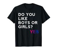 Do You Like Boys or Girls Yes Bisexual Gay Pride Month LGBT Camiseta