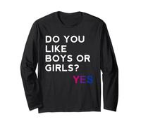 Do You Like Boys or Girls Yes Bisexual Gay Pride Month LGBT Manga Larga