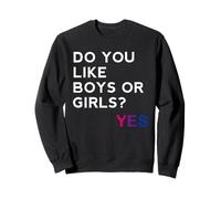 Do You Like Boys or Girls Yes Bisexual Gay Pride Month LGBT Sudadera