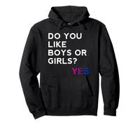 Do You Like Boys or Girls Yes Bisexual Gay Pride Month LGBT Sudadera con Capucha