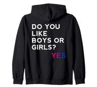 Do You Like Boys or Girls Yes Bisexual Gay Pride Month LGBT Sudadera con Capucha