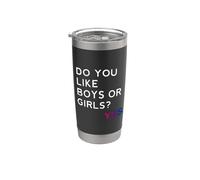 Do You Like Boys or Girls Yes Bisexual Gay Pride Month LGBT Vaso térmico de acero inoxidable de doble pared