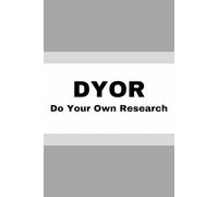 DO YOUR OWN RESEARCH 6 x 9 inch, 120-page, paperback notebook