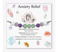 DOA Pulsera de cristal, pulseras de cuentas para mujer, pulseras de cristal, joyas, cumpleaños, San Valentín, regalos de Navidad para ella