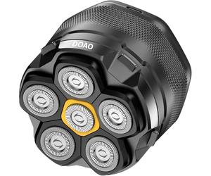 DOAO Máquina de Cortar Pelo, Afeitadora para Calva,Maquina Afeitar Cabeza para,6D Cabezales Magnéticos Maquinilla Afeitar Cabeza(A6-B)