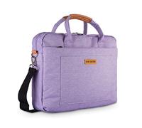 DOB SECHS 17.3 Zoll Laptoptasche Aktentaschen Handtasche Tragetasche Schulter Tasche Notebooktasche Laptop Sleeve Laptop hülle für bis zu 17-17.3 Zoll Laptop Dell Alienware/MacBook/Lenovo/HP,Purple