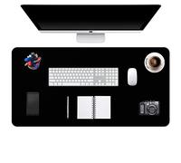 DOBAOJIA Alfombrilla de Escritorio XXXXL, Protector de Escritorio, Alfombrilla Ordenador, Alfombrilla Teclado y Raton, Tapete de Escritorio, Cuero PU Impermeable+Gamuza Antideslizante (120 x 43cm)