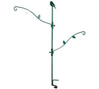 dobar 10854 - Soporte para comederos y comederos para pájaros, 86 x 100 cm, Color Verde Oscuro