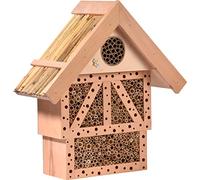 dobar 22396FSCe Wild Beenhotel Monschau - Hotel de diseño para Insectos de Madera Maciza - colmenar en imitación de Madera de Haya, 37,5 x 15 x 38,5 cm, Color Natural