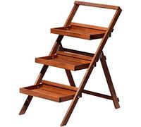 dobar 29062FSC - Soporte para flores Escaleras con Estable unión plegable, 46 x 102 cm, color marrón