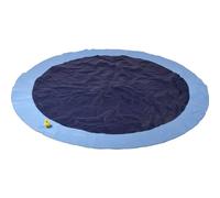 dobar 60470 - Splash Pool con Fuentes de Agua para Perros - Alfombra de Juego de Agua para Mascotas en Verano - Juguete acuático Alfombra aspersora - Ø 150 cm - Plástico - Azul, M