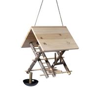 dobar® Comedero para pájaros de Madera, para pájaros Silvestres como Kit de construcción, 29 x 26,5 x 43 cm