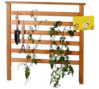 dobar® Enrejado de Madera - Enrejado para bancal Elevado Cubo 2.0 - 78 x 5 x 78 cm - marrón